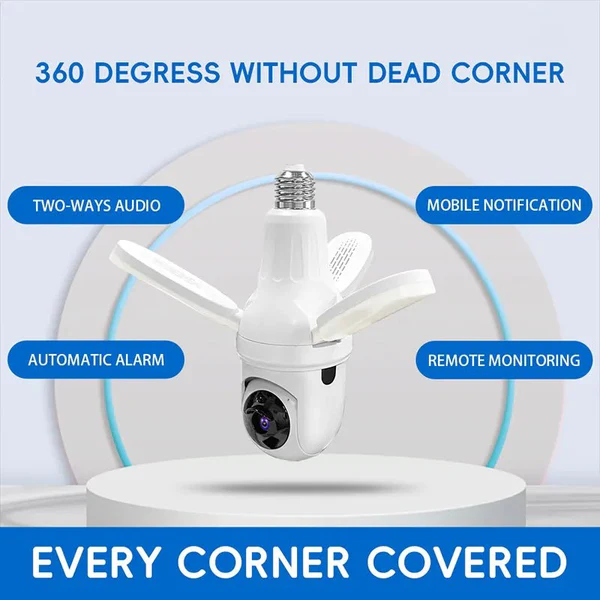 Hot 1080P HD Home Smart Wireless Light Bulb Camera Wifi IP Camera Wireless 360 Degree Panoramic Baby Pet PTZ Light Blub Camera