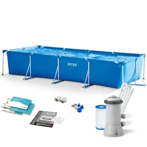 15FT METAL FRAME POOL WITH FILTER